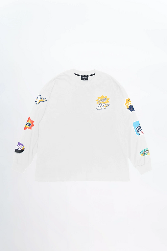 LA Patches White L/S Tee