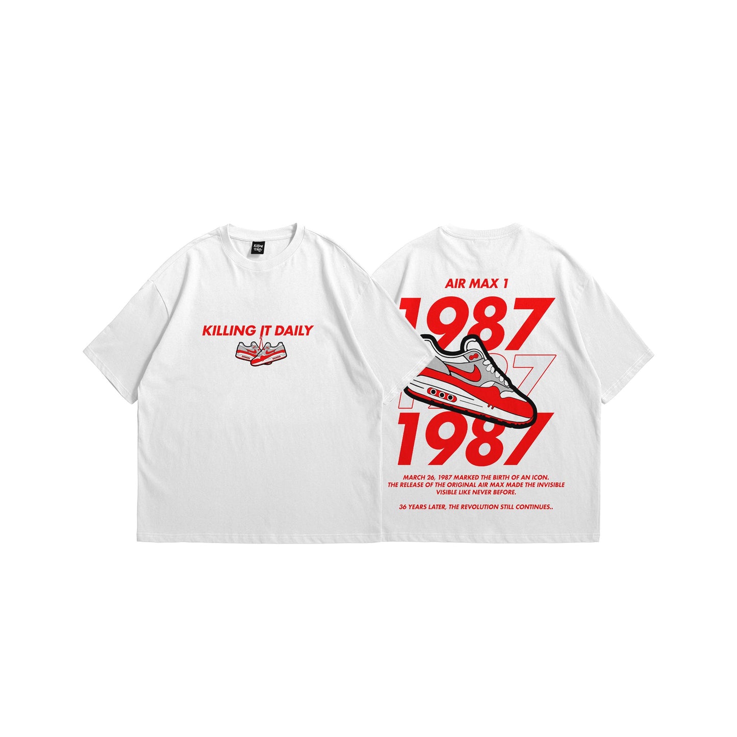 KID Airmax 87 White Tee