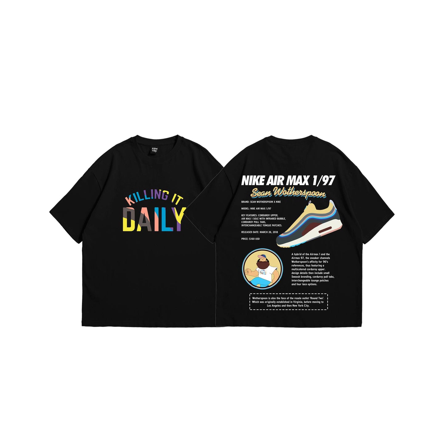 KID SW Airmax Black Tee