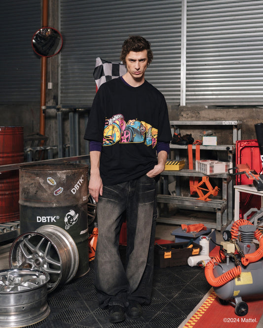 Slant Neon Speed Black Tee