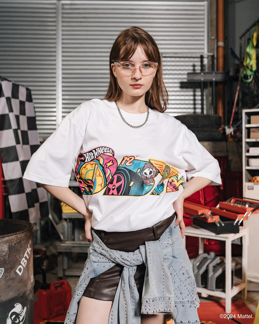 Slant Neon Speed White Tee