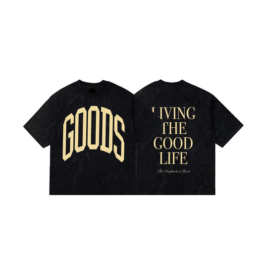 Arch Black Acid Washed Tee