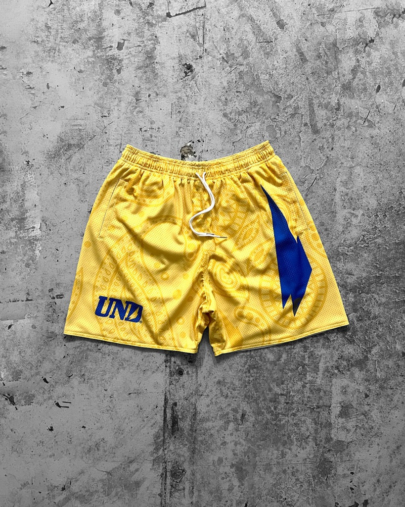 Volt Canary Baggy Mesh Shorts