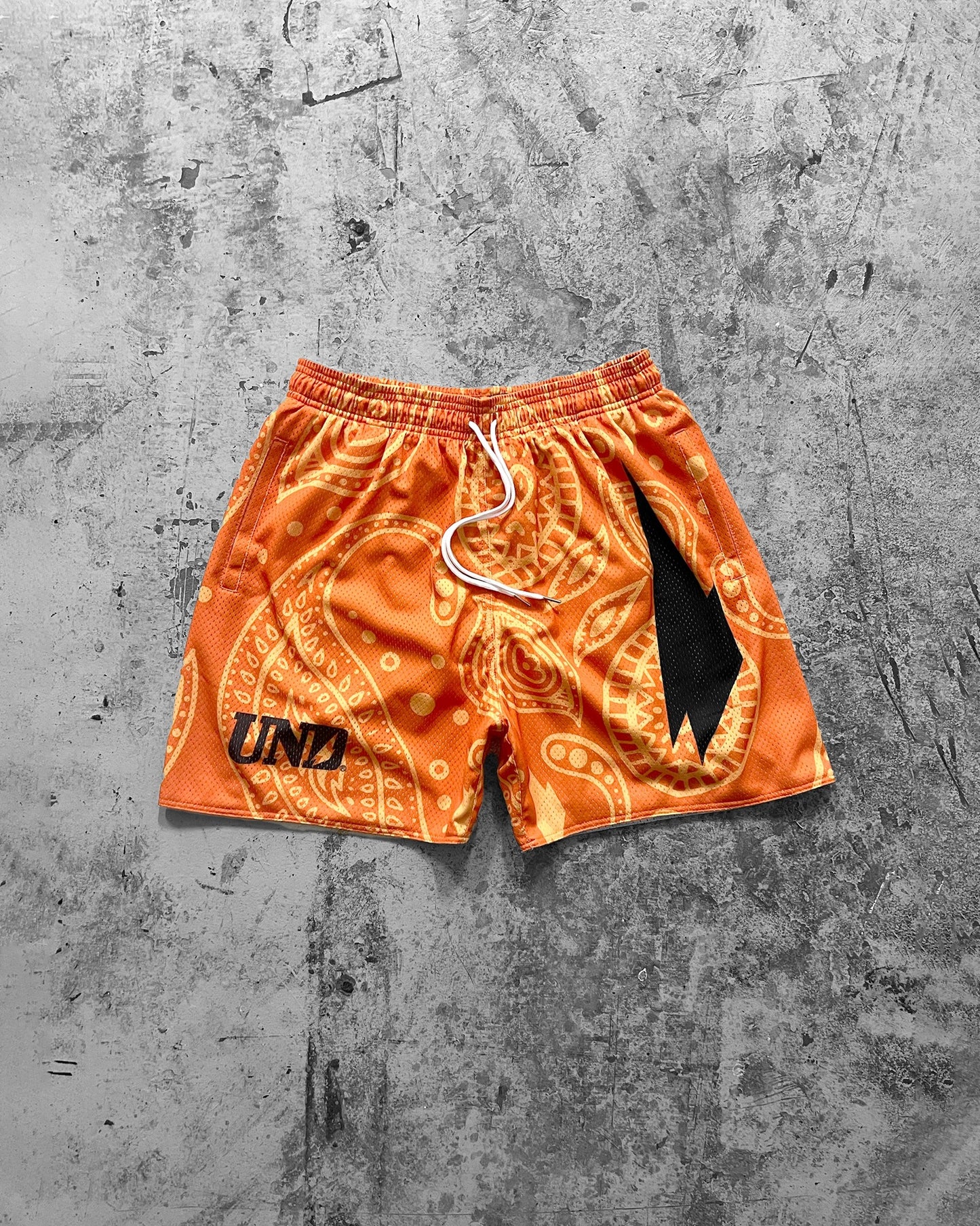 Volt Total Orange Baggy Mesh Shorts