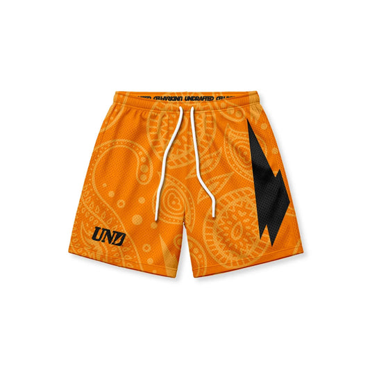 Volt Total Orange Baggy Mesh Shorts