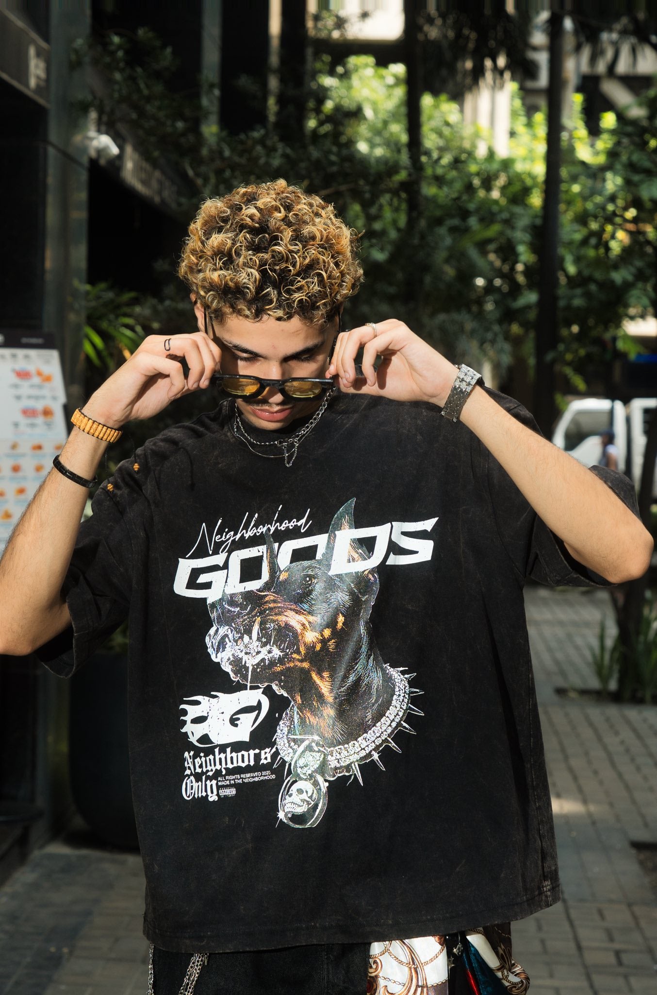 Neighbor G Acid Washed Tee