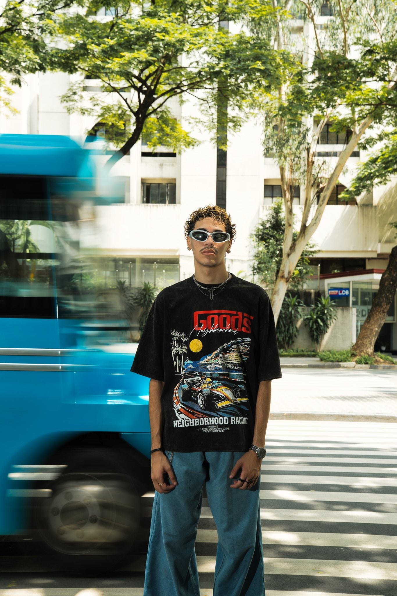 Grand Prix Acid Washed Tee