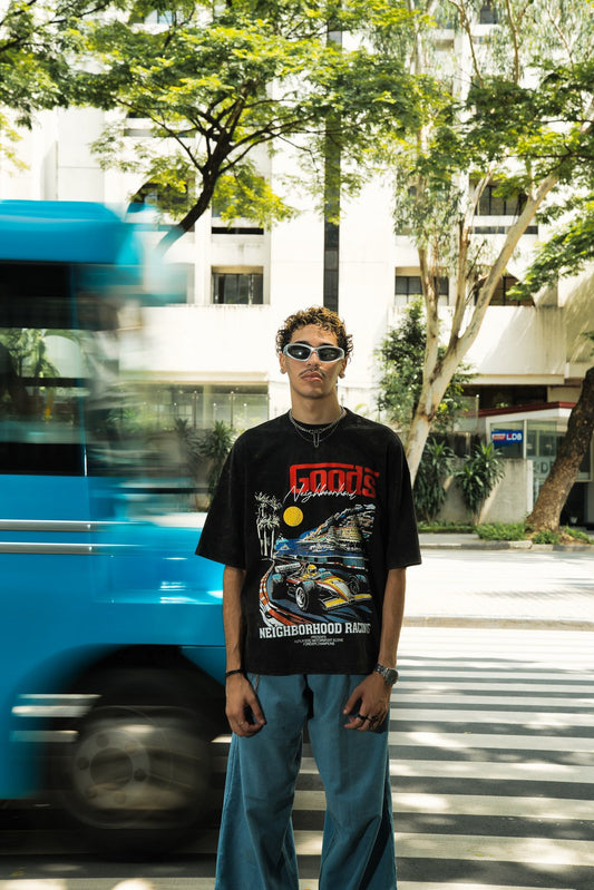 Grand Prix Acid Washed Tee