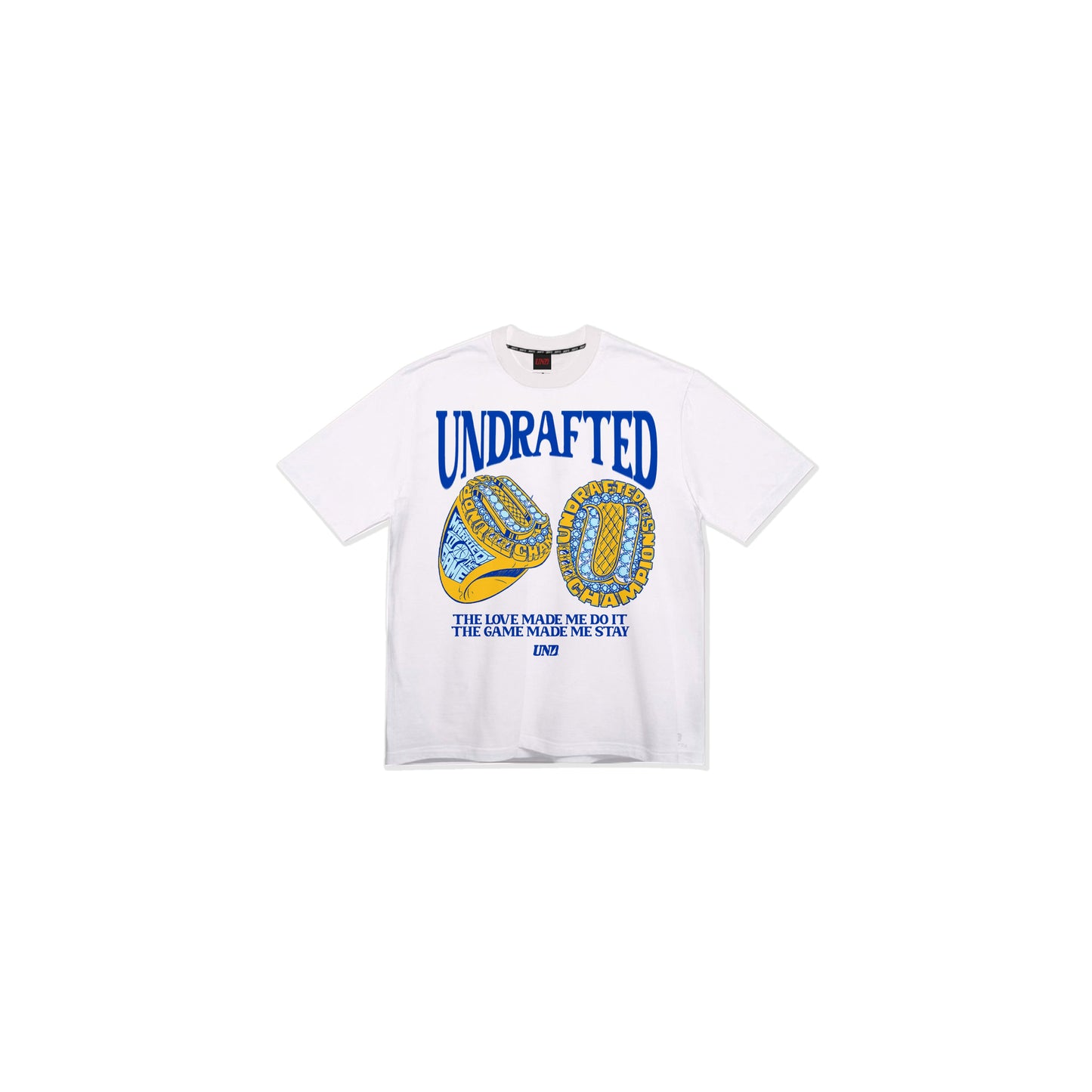 UND Bling Ring White Tee