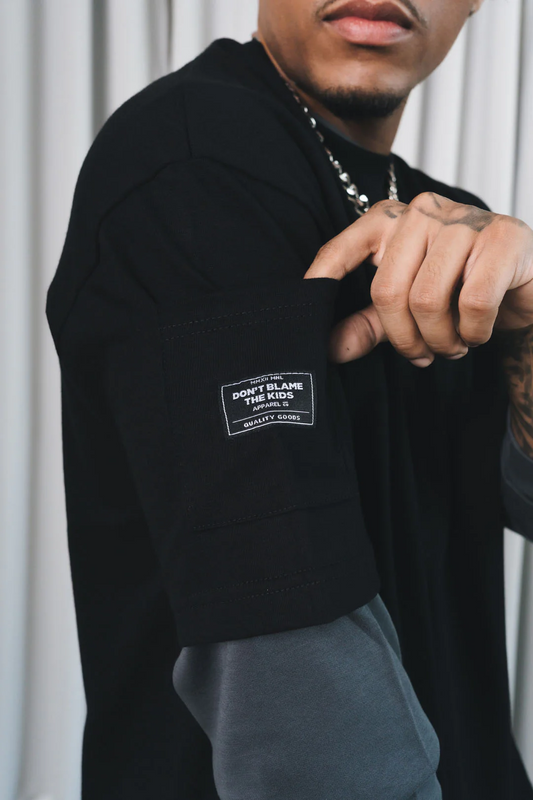 DBTK Cipher Tee Black and Neon