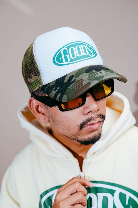 Badge Camou Trucker Cap