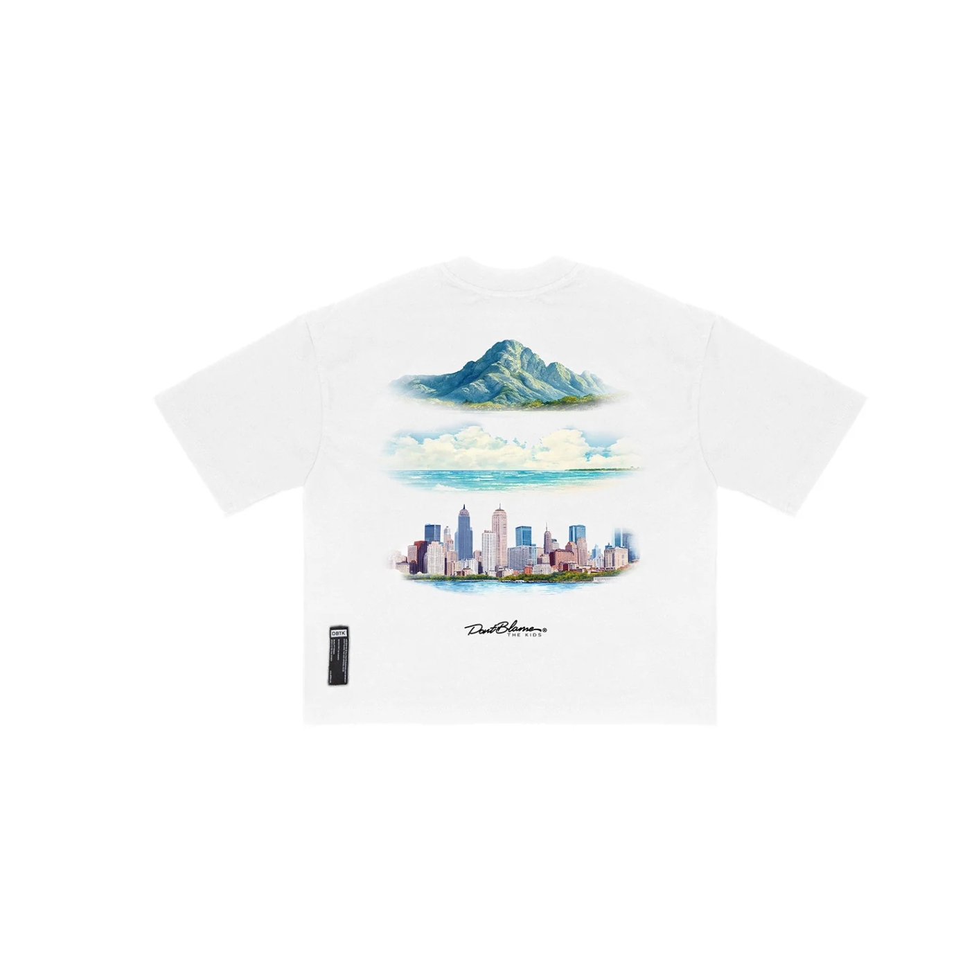 Merge High Rise White Tee