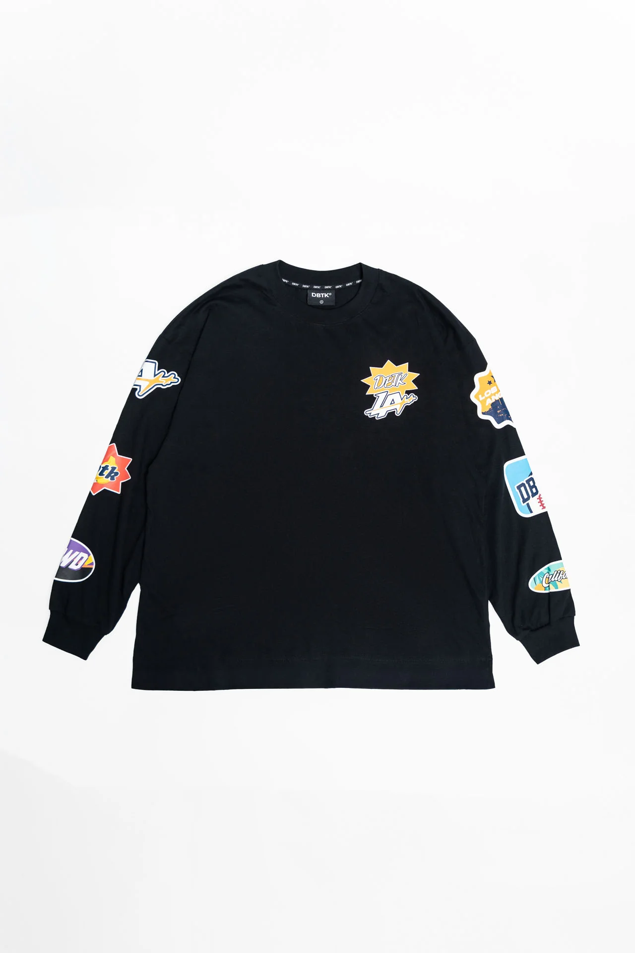 LA Patches Black L/S Tee