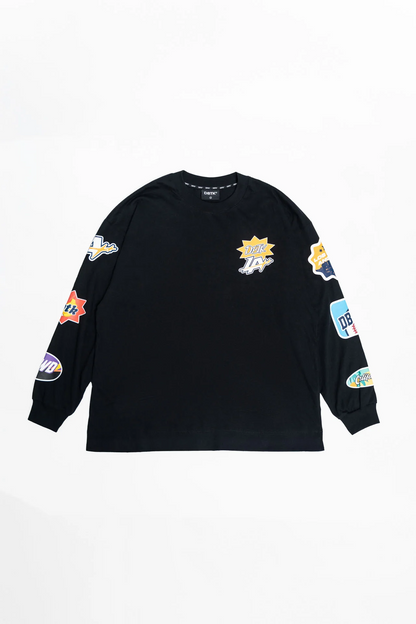 LA Patches Black L/S Tee