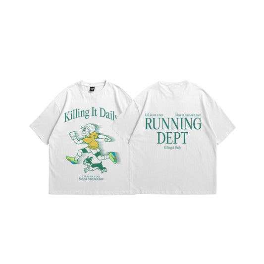 KID Running Dept White Tee