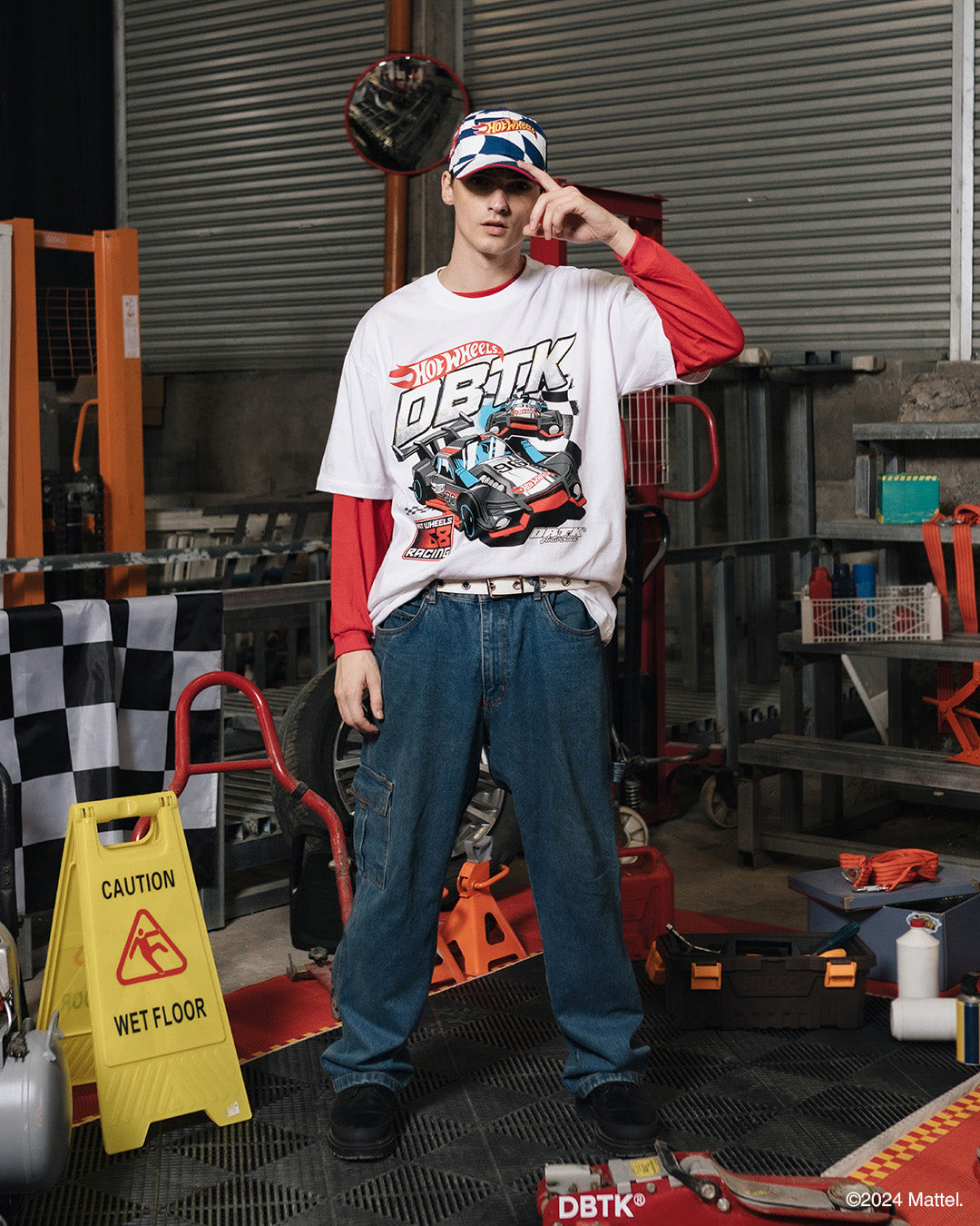 Turbo Track White Tee