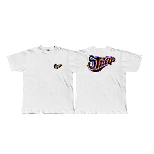 STRAP Retro White Tee