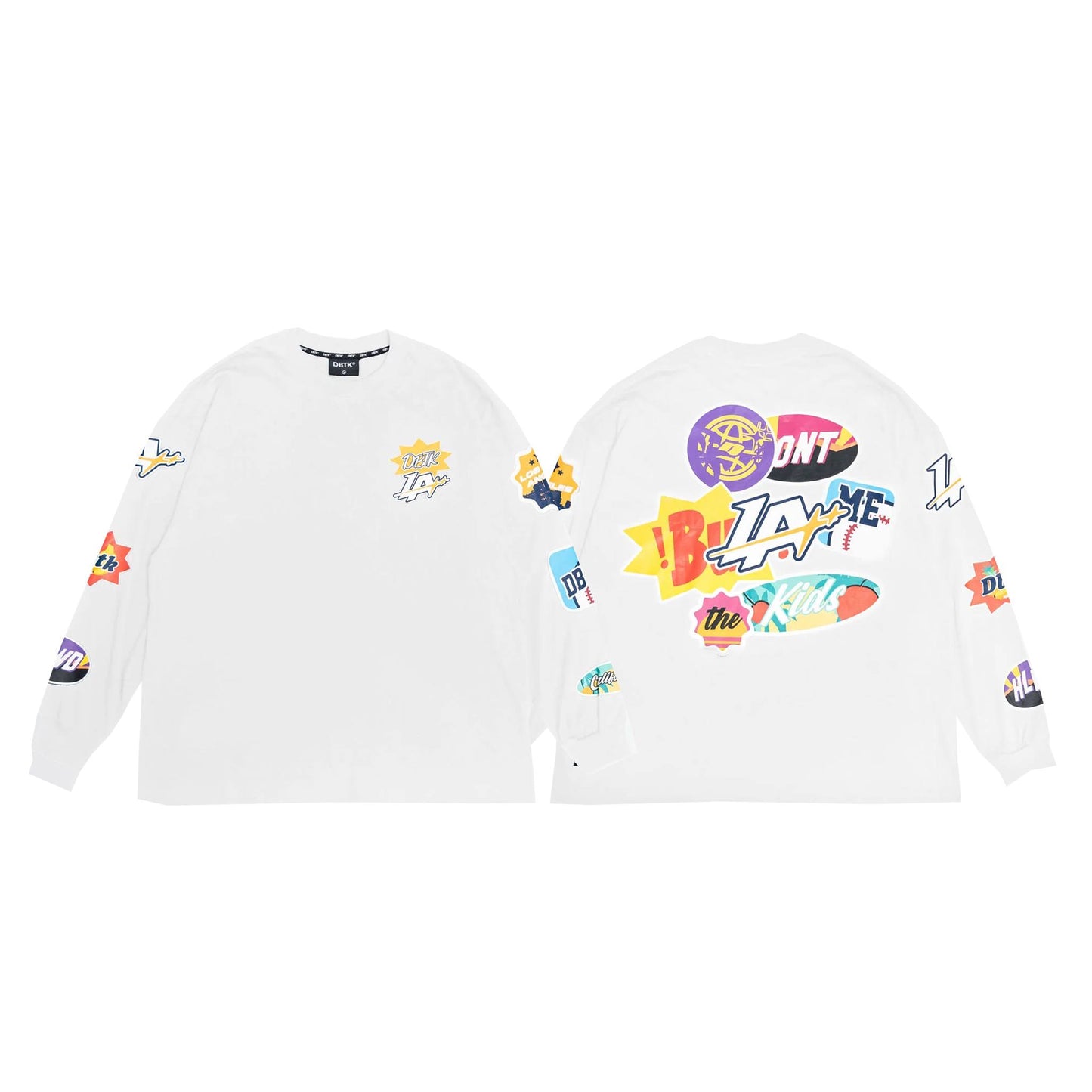 LA Patches White L/S Tee