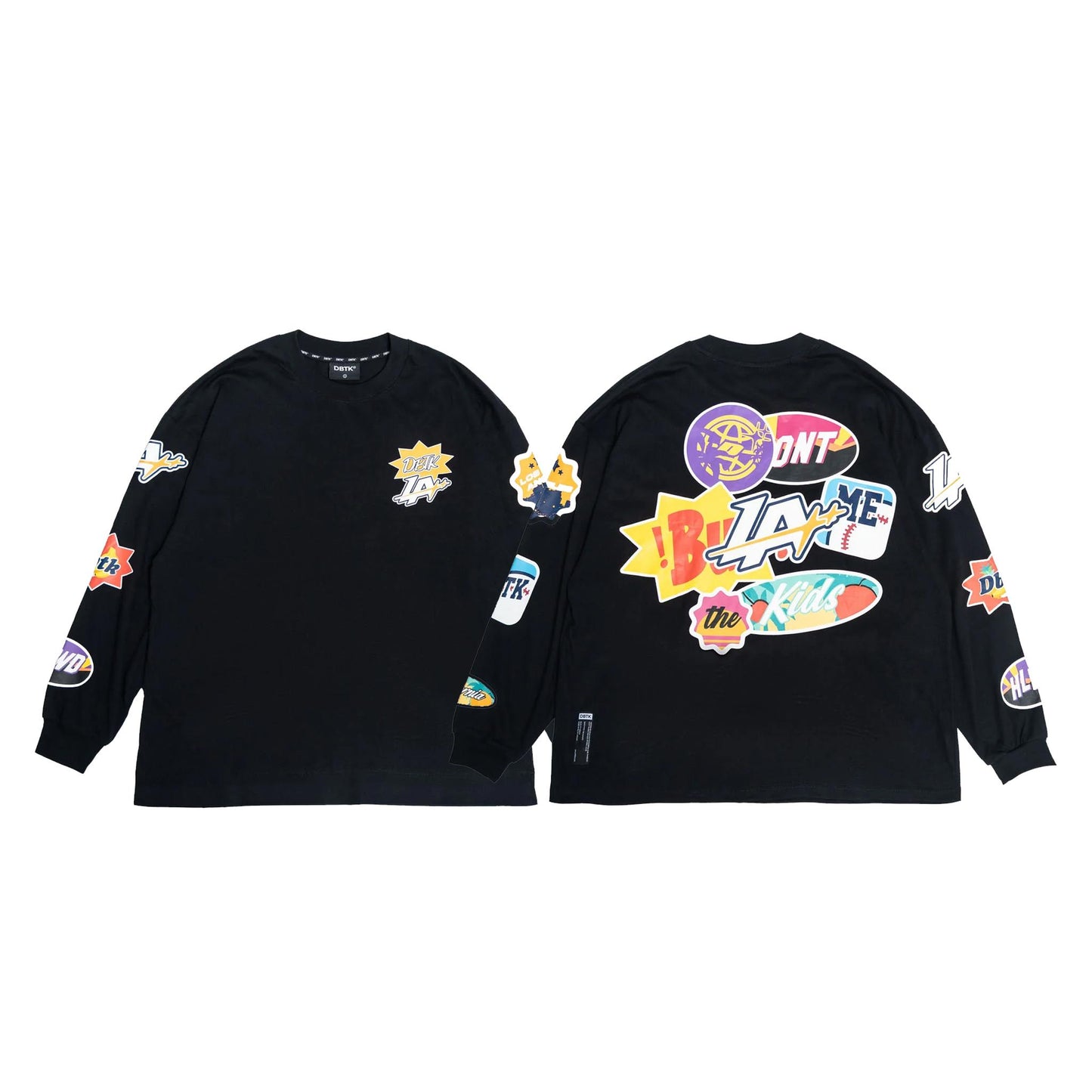 LA Patches Black L/S Tee