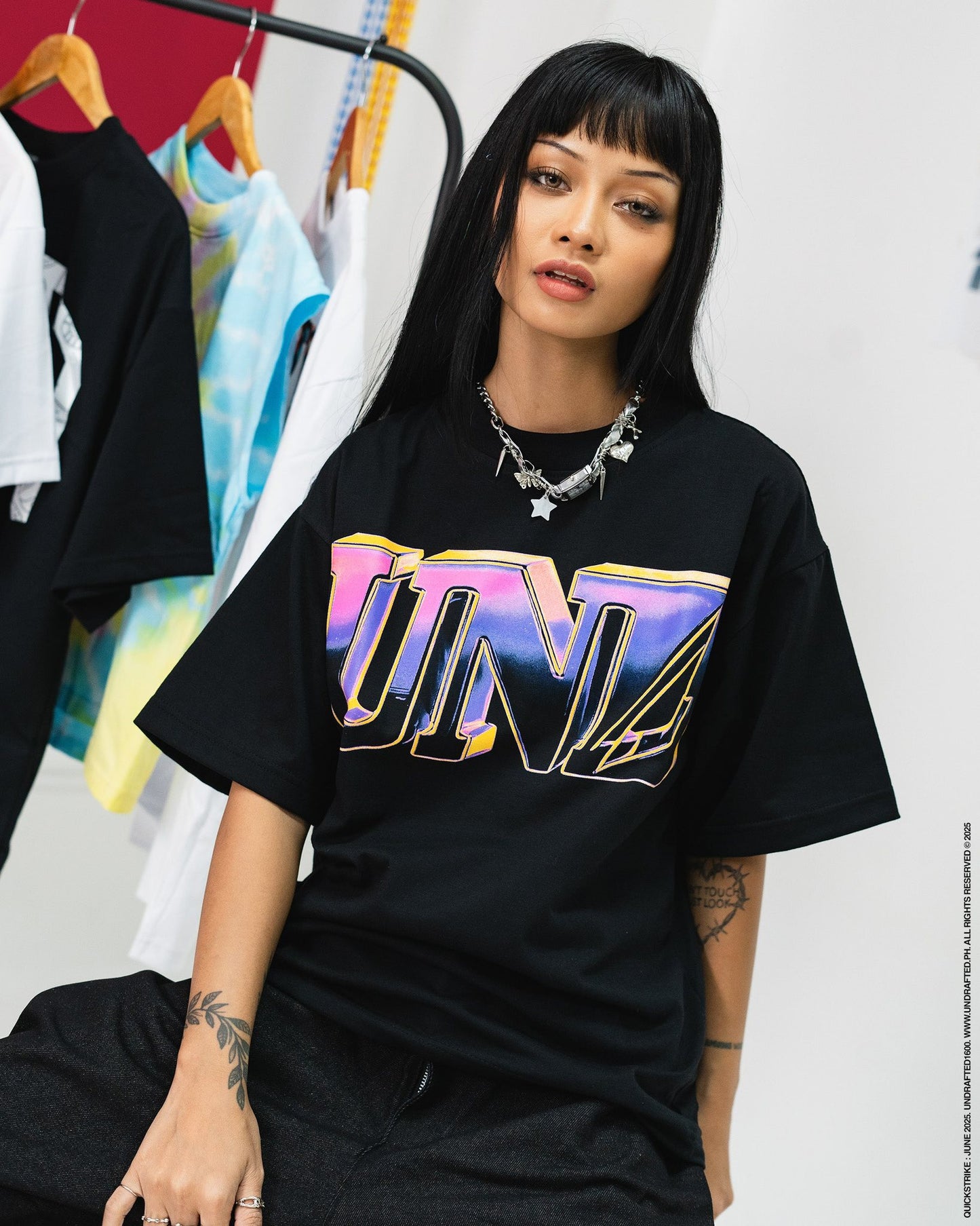 Iridescent Black Tee
