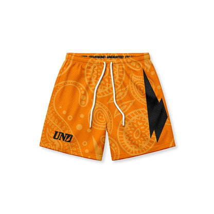 Volt Total Orange Baggy Mesh Shorts