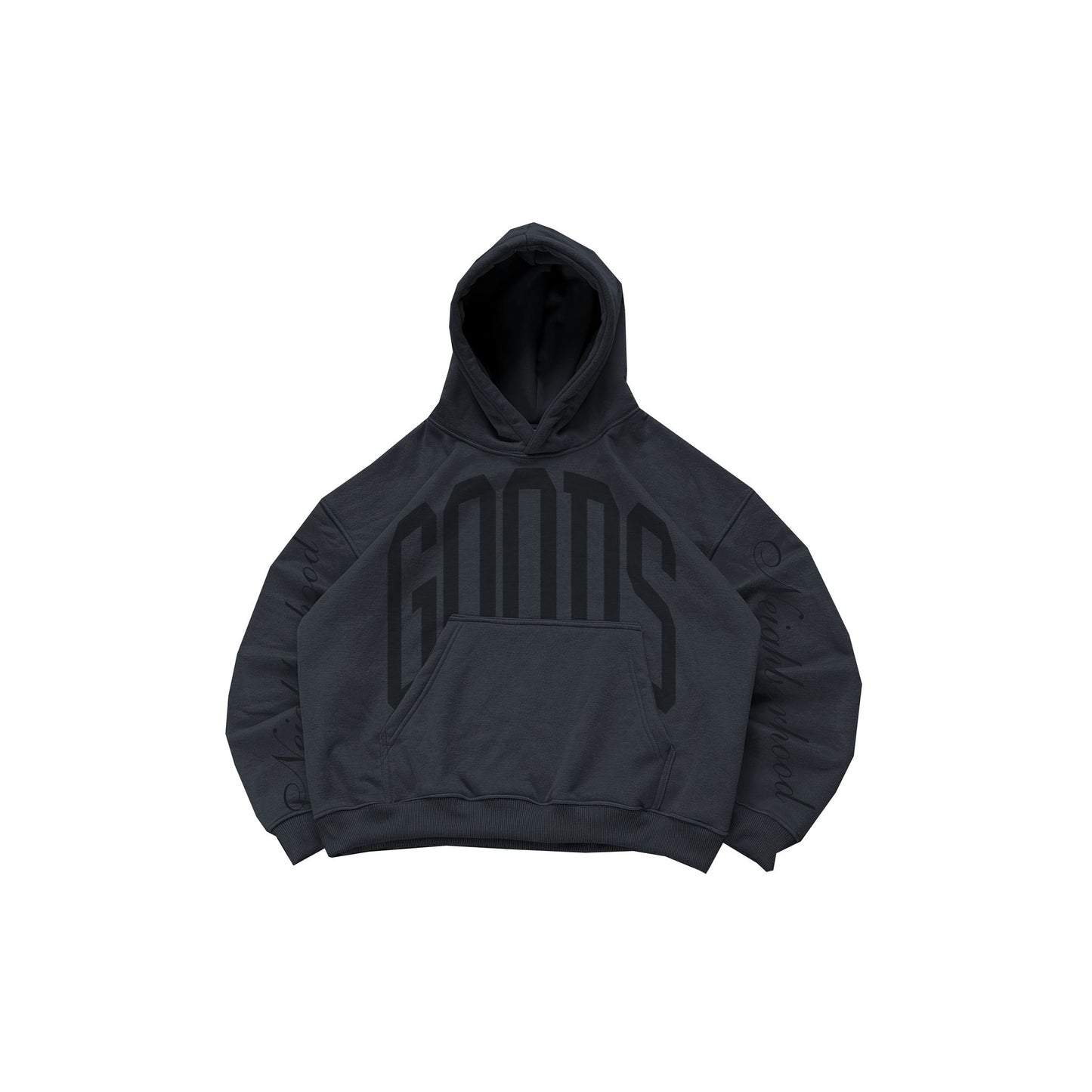 Arch Black on Black Hoodie