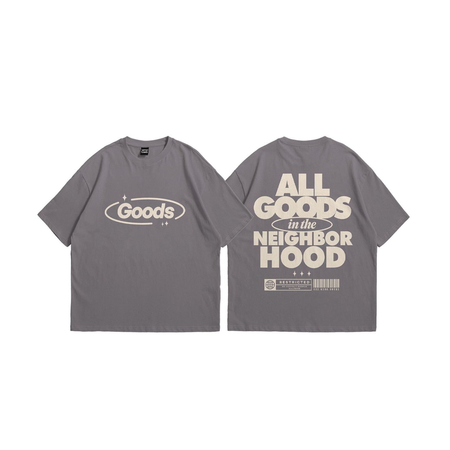 Good Hood Dark Grey Tee