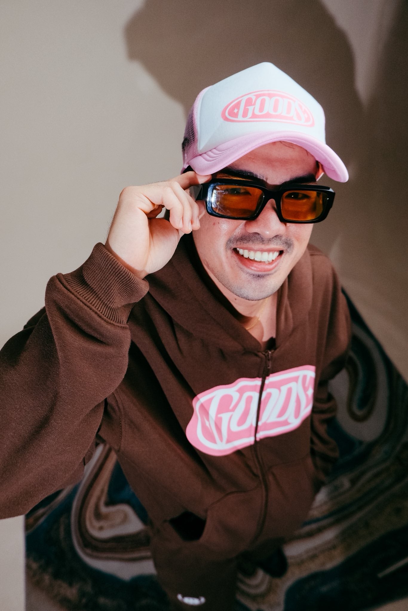 Badge Choco Zip Up Hoodie