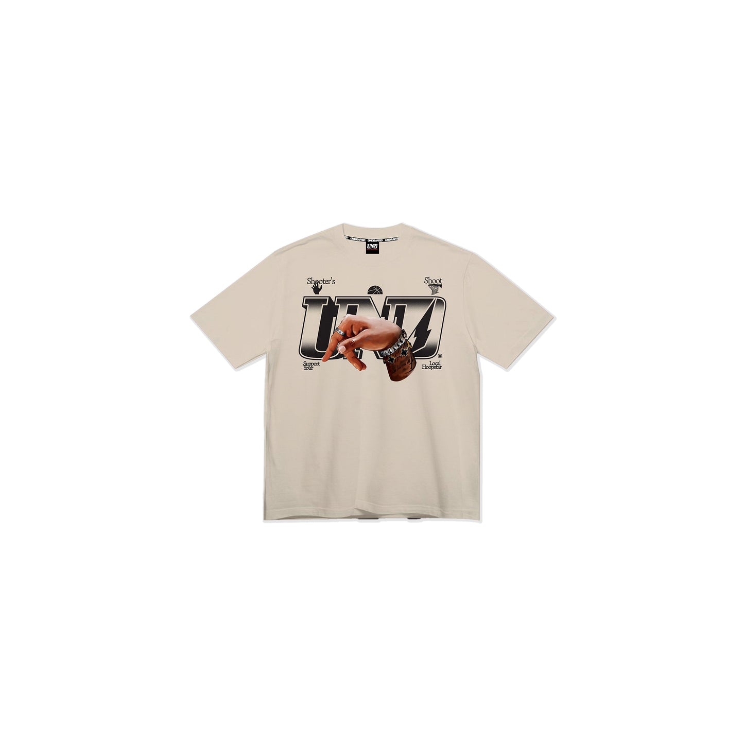 UND F Through Cream Tee