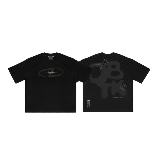 Compass Italic Black Tee