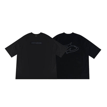 Splice Mist Black Tee