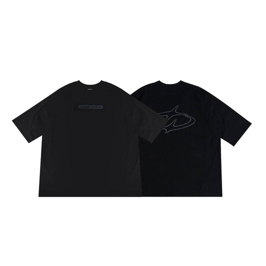 Splice Mist Black Tee