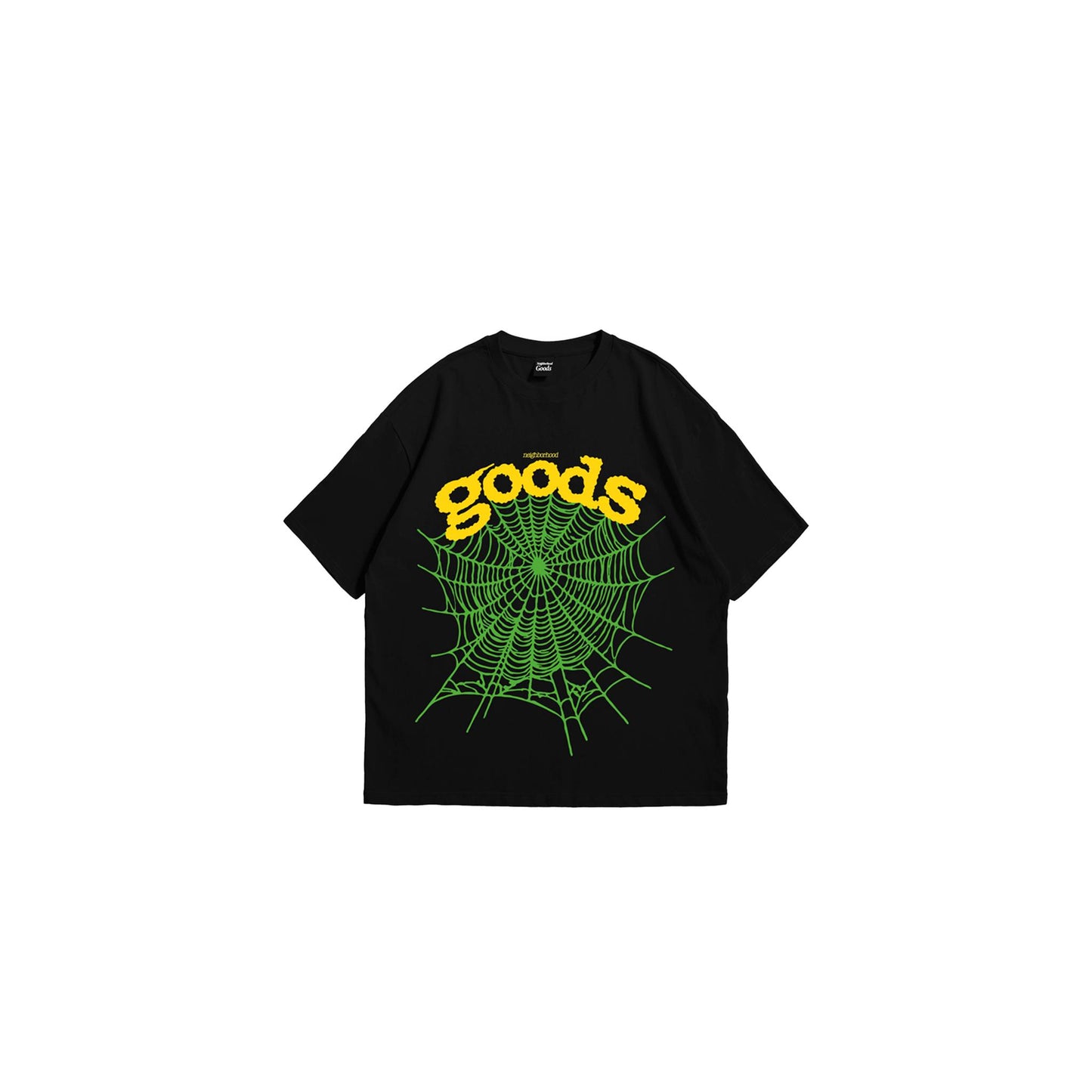 Spiderweb Green Black Tee
