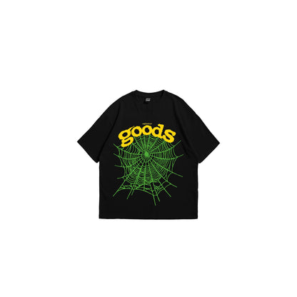 Spiderweb Green Black Tee