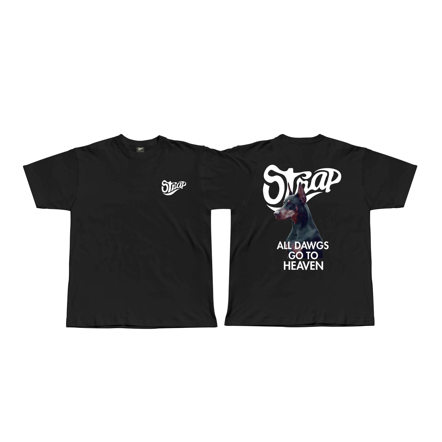 Strap All Dawg Black Tee