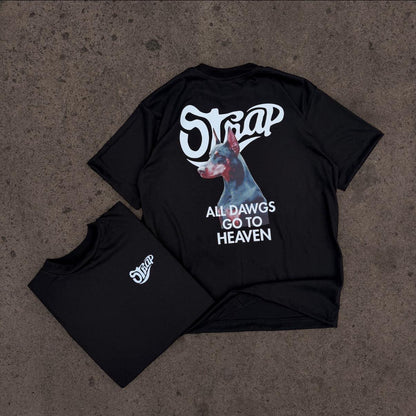 Strap All Dawg Black Tee