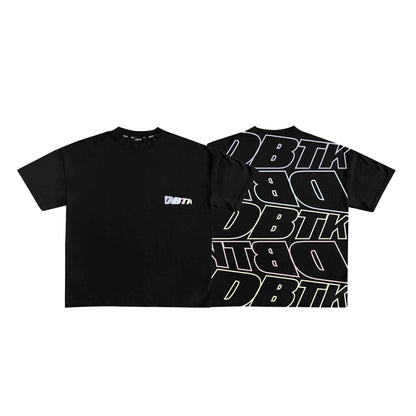 DBTK Slant Tee Black Pastel