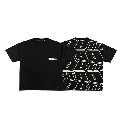 DBTK Slant Tee Black Cream