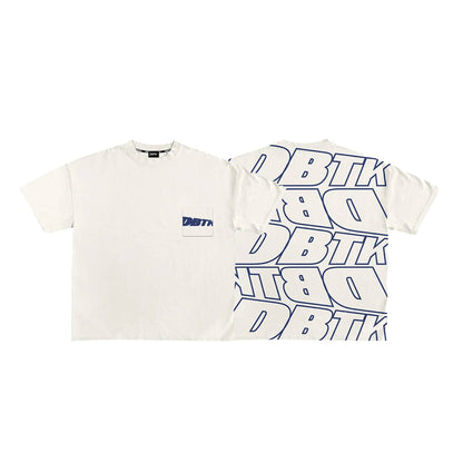 DBTK Slant Tee Off White Blue
