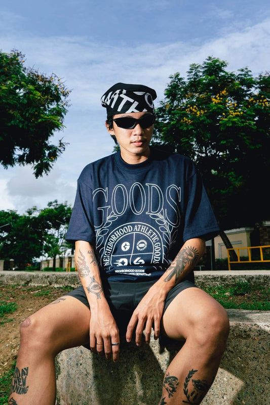 Goods Crest Navy Blue Tee