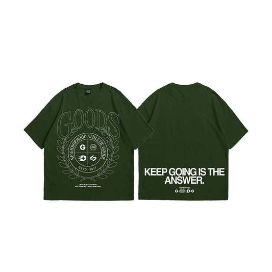 Goods Crest Army Green Tee