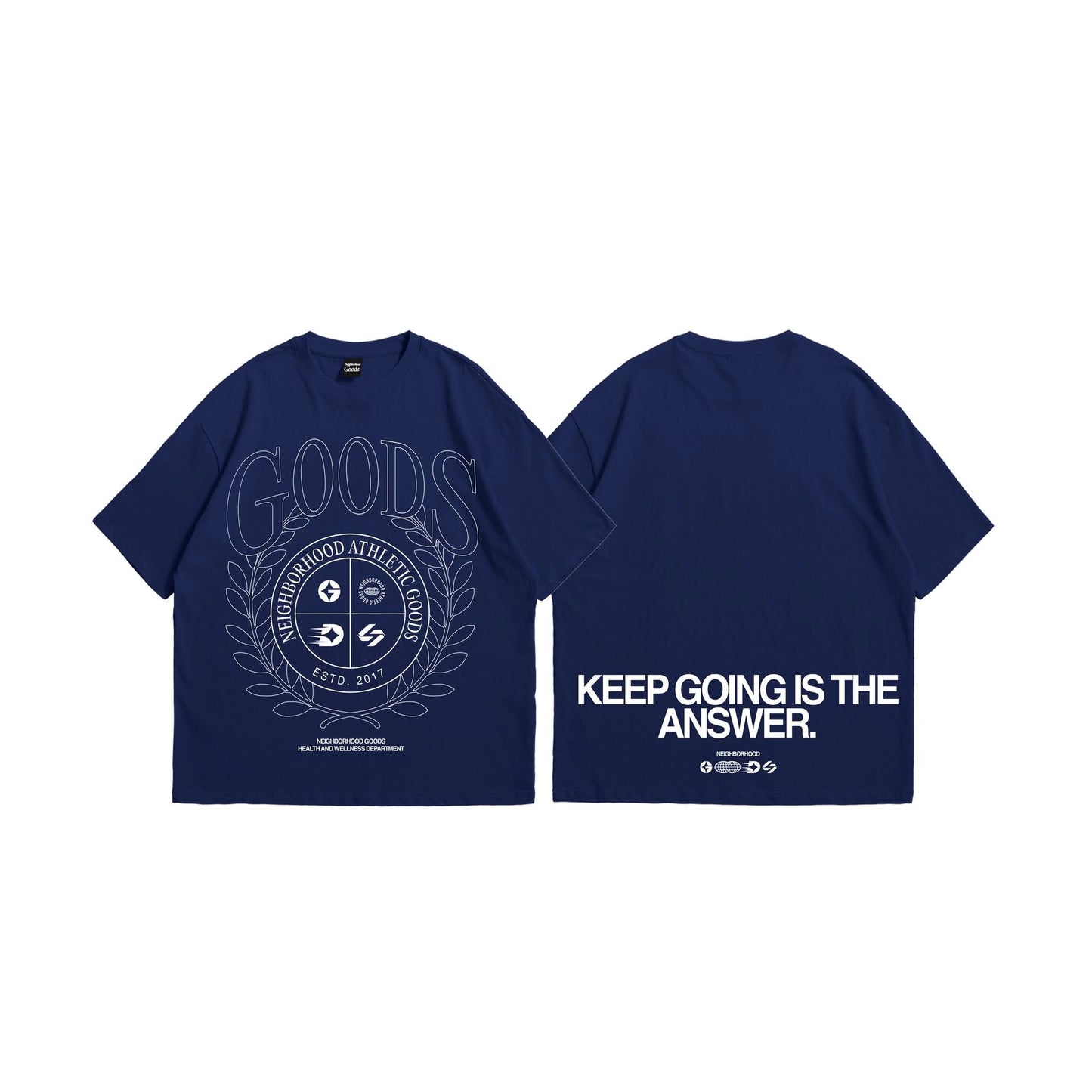 Goods Crest Navy Blue Tee