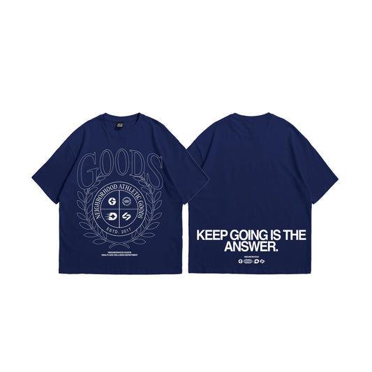 Goods Crest Navy Blue Tee