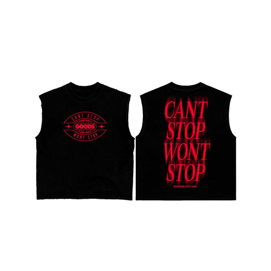 Goods Cant Stop Black Muscle Tee