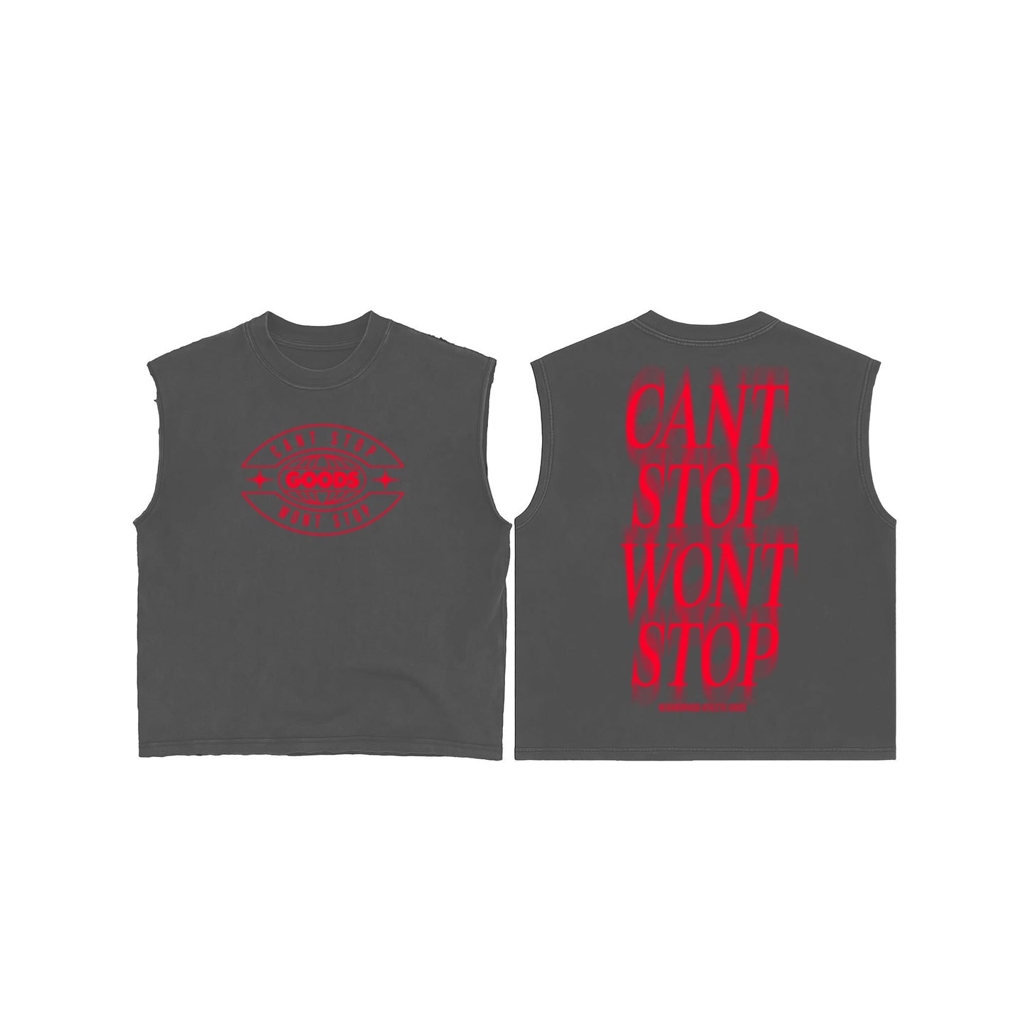 Goods Cant Stop Gray Muscle Tee