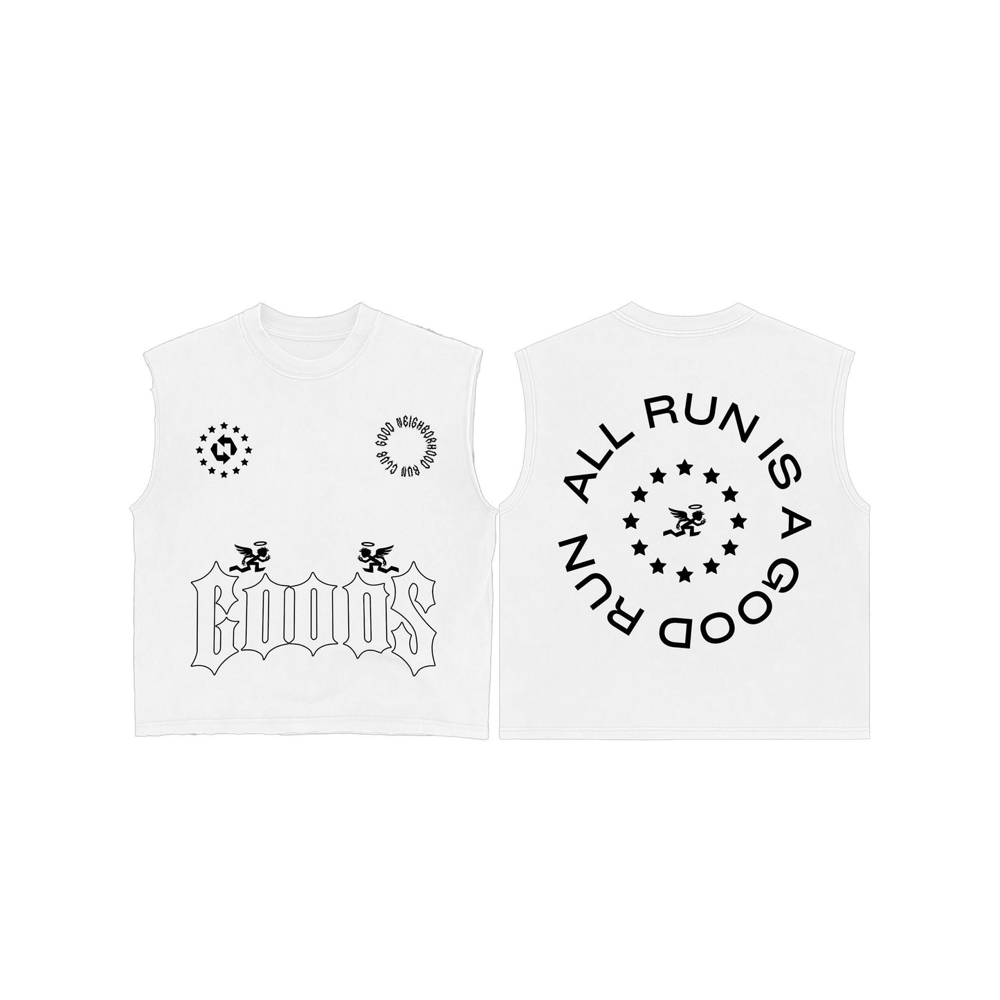Goods Warpath White Muscle Tee