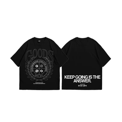 Goods Crest Black Tee