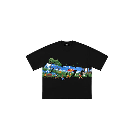 DBTK Slant Wanderer Black Tee