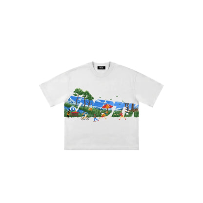 DBTK Slant Wanderer White Tee