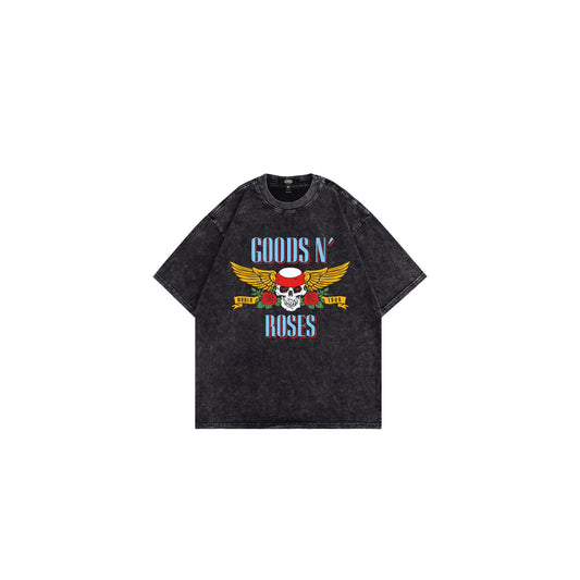 GOODS Goods n Roses Acid Washed Tee